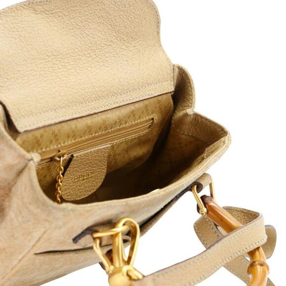 Gucci Mini Micro Bamboo Suede Cross Body Bag GG-B0509P-0004 - Picture 9 of 11